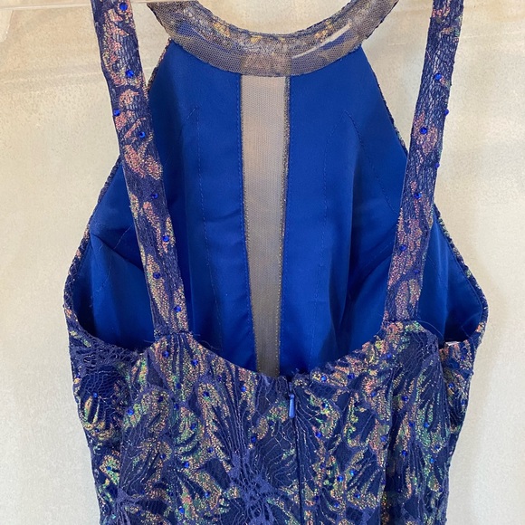 Blue Prom Dress-Size 6 - Picture 8 of 8